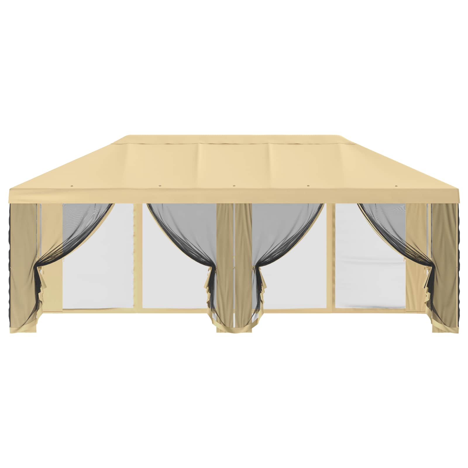 Gazebo Hoes met Zijwanden 6 x 3 m Crèmekleurig Polyester 190 – afbeelding 5