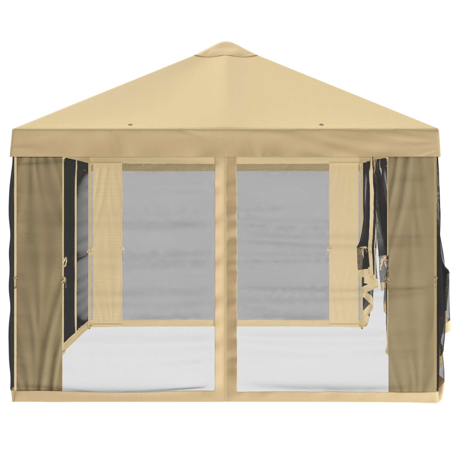 Gazebo Hoes met Zijwanden 6 x 3 m Crèmekleurig Polyester 190 – afbeelding 6