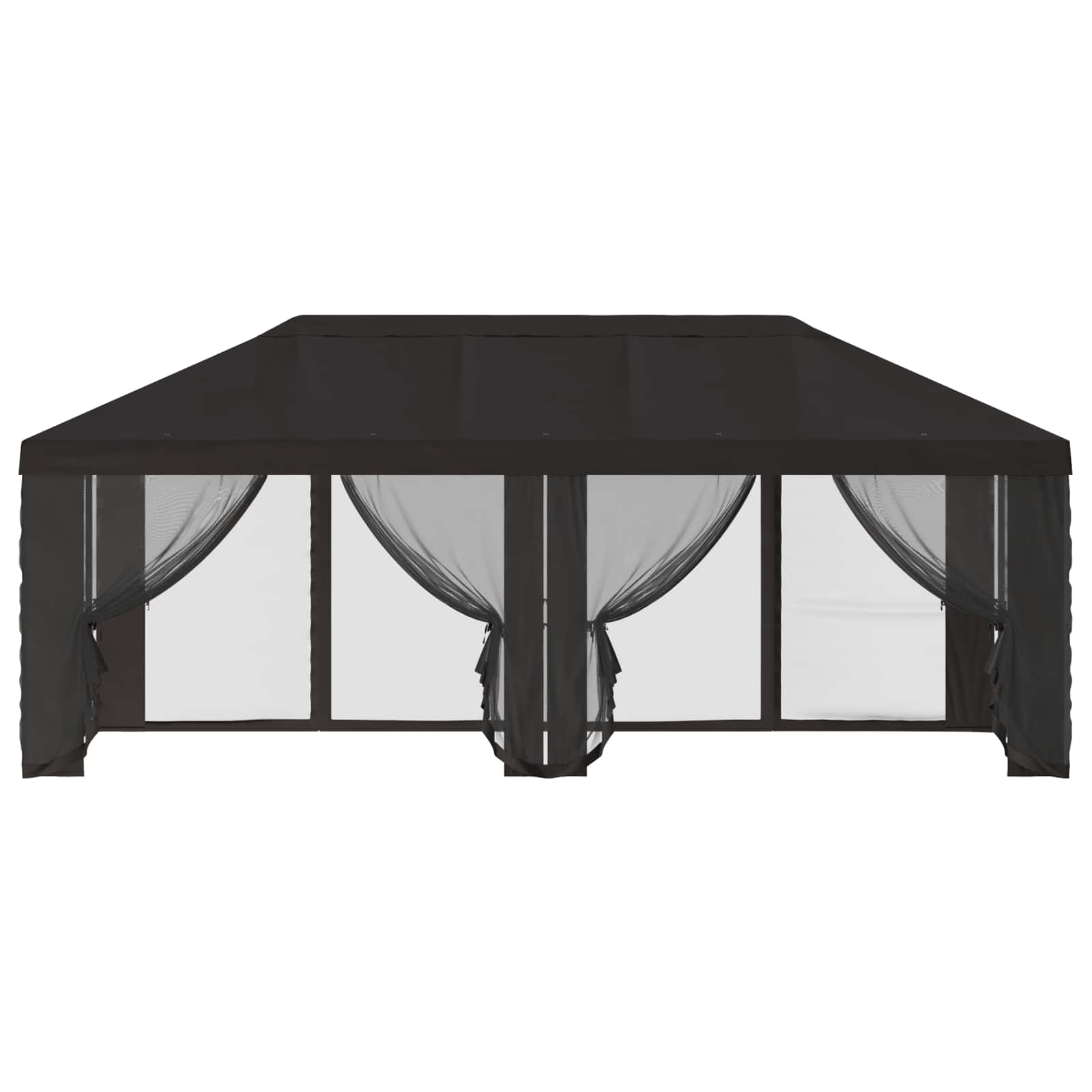 Gazebo Hoes met Zijwanden 6 x 3 m Antracietkleurig Polyester – afbeelding 5