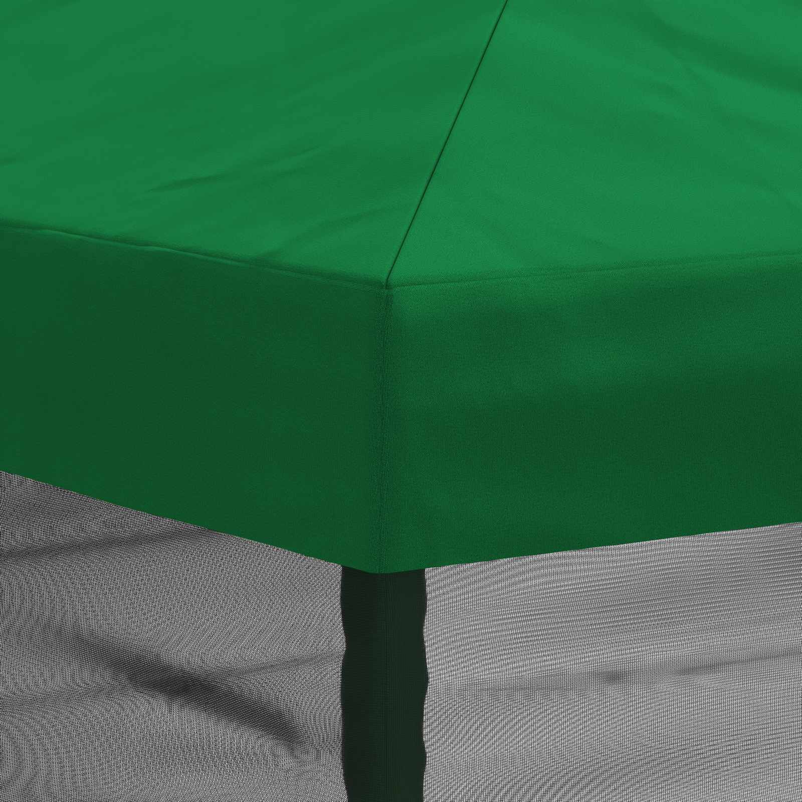 Gazebo Hoes met Zijwanden 6 x 3 m Groen Polyester 190 – afbeelding 8