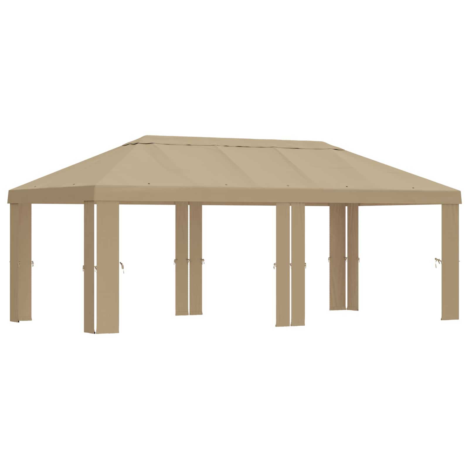 Paviljoenhoes 6 x 3 m Beige Polyester 190 gsm – afbeelding 2