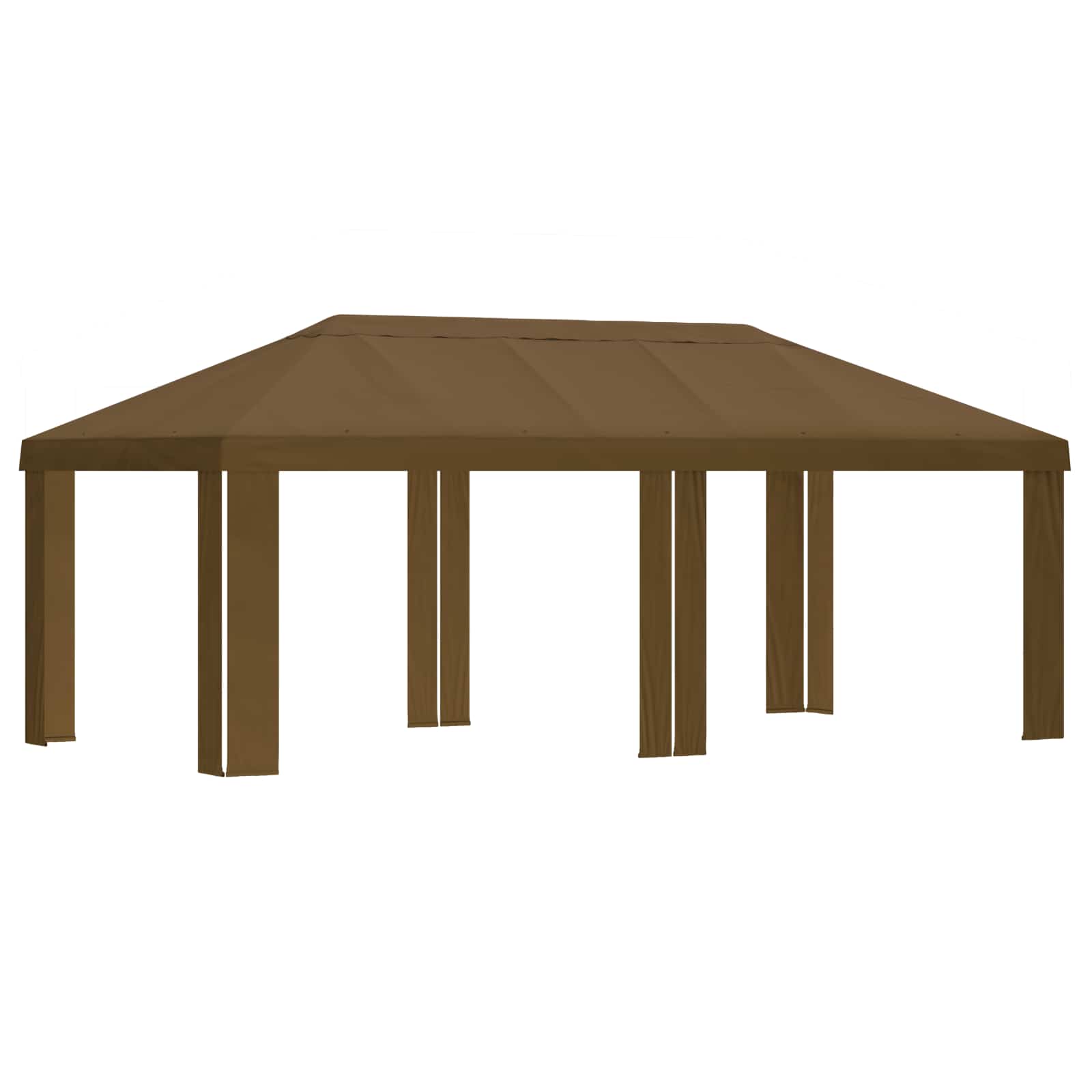 Paviljoenhoes 6 x 3 m Taupe Polyester 190 gsm – afbeelding 2