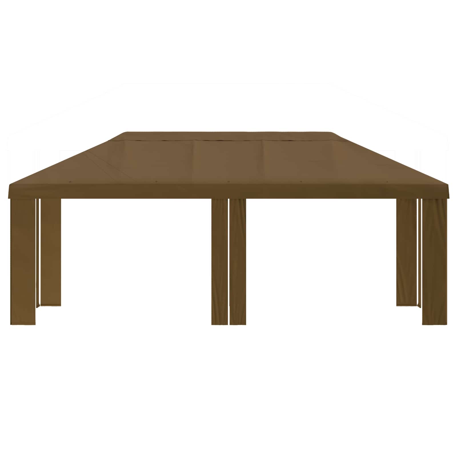 Paviljoenhoes 6 x 3 m Taupe Polyester 190 gsm – afbeelding 3