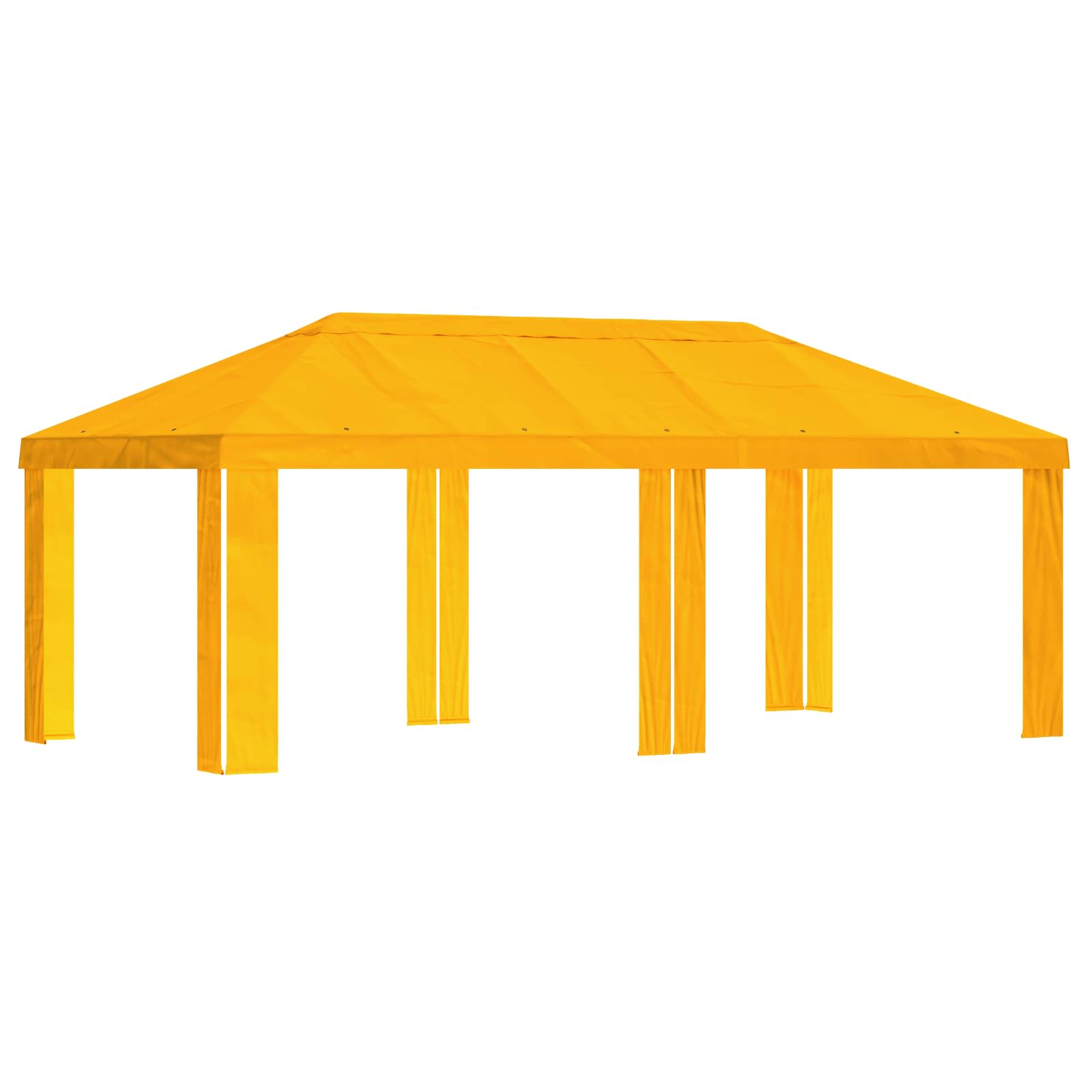 Paviljoenhoes 6 x 3 m Geel Polyester 190 gsm – afbeelding 2