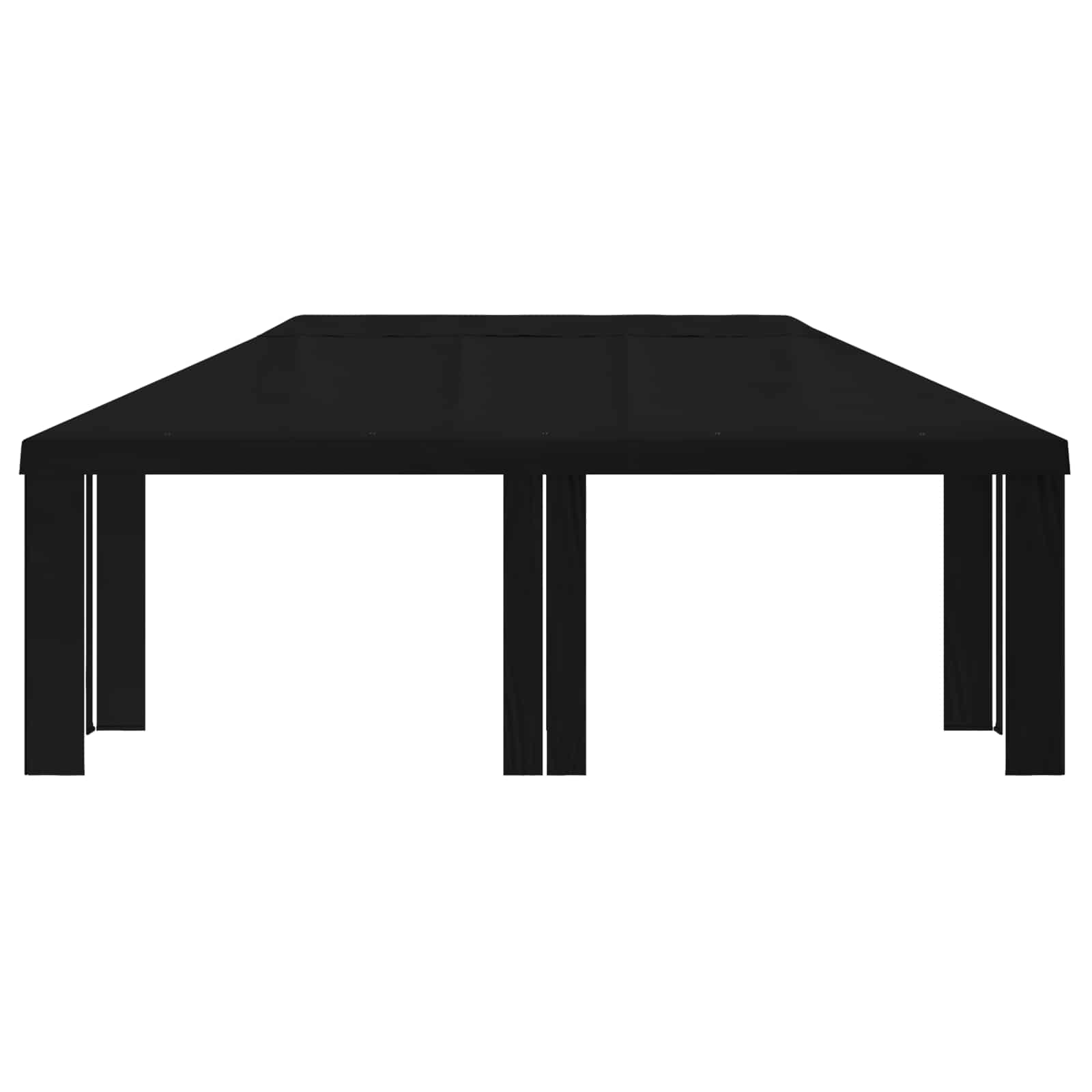 Paviljoenhoes 6 x 3 m Zwart Polyester 190 gsm – afbeelding 3