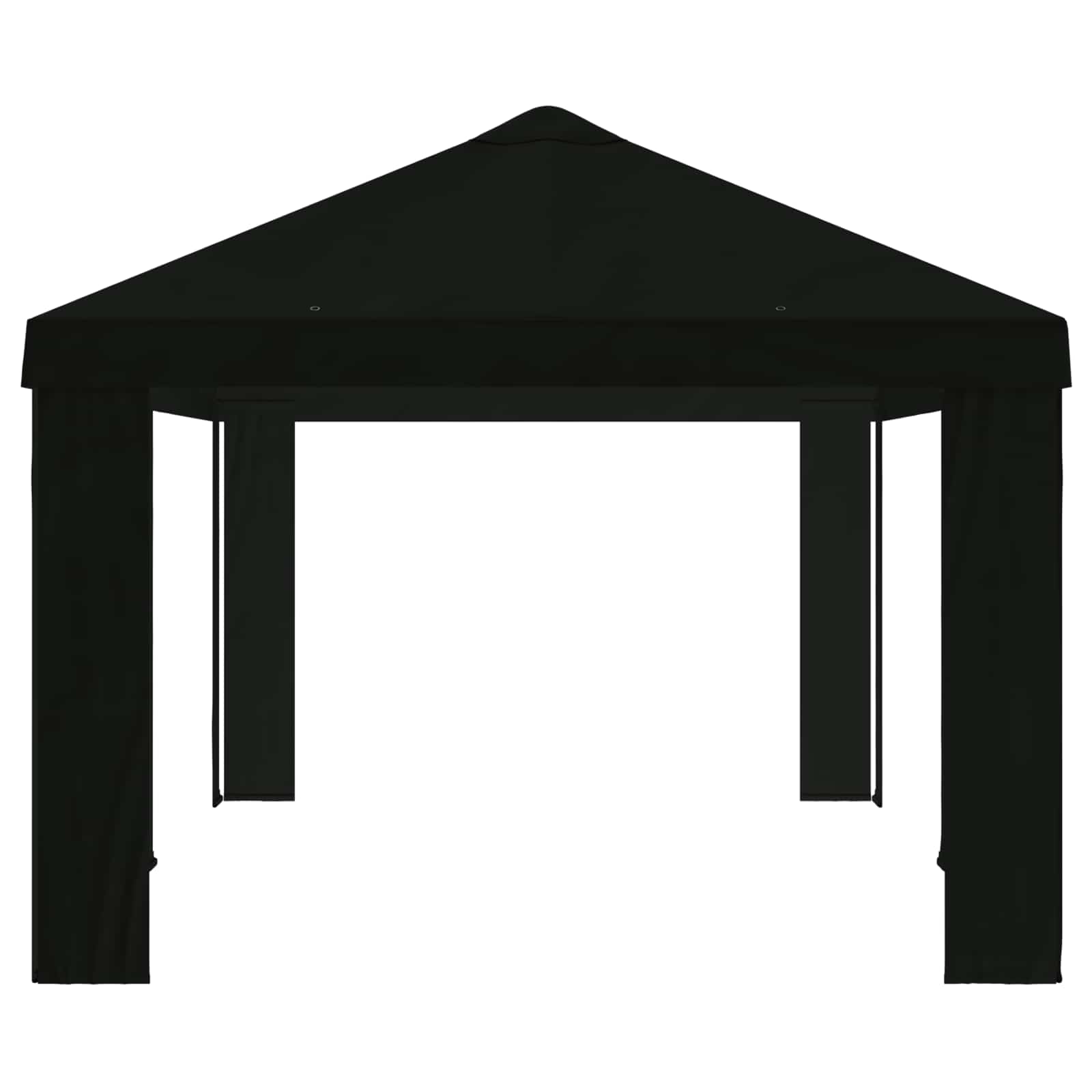 Paviljoenhoes 6 x 3 m Zwart Polyester 190 gsm – afbeelding 4