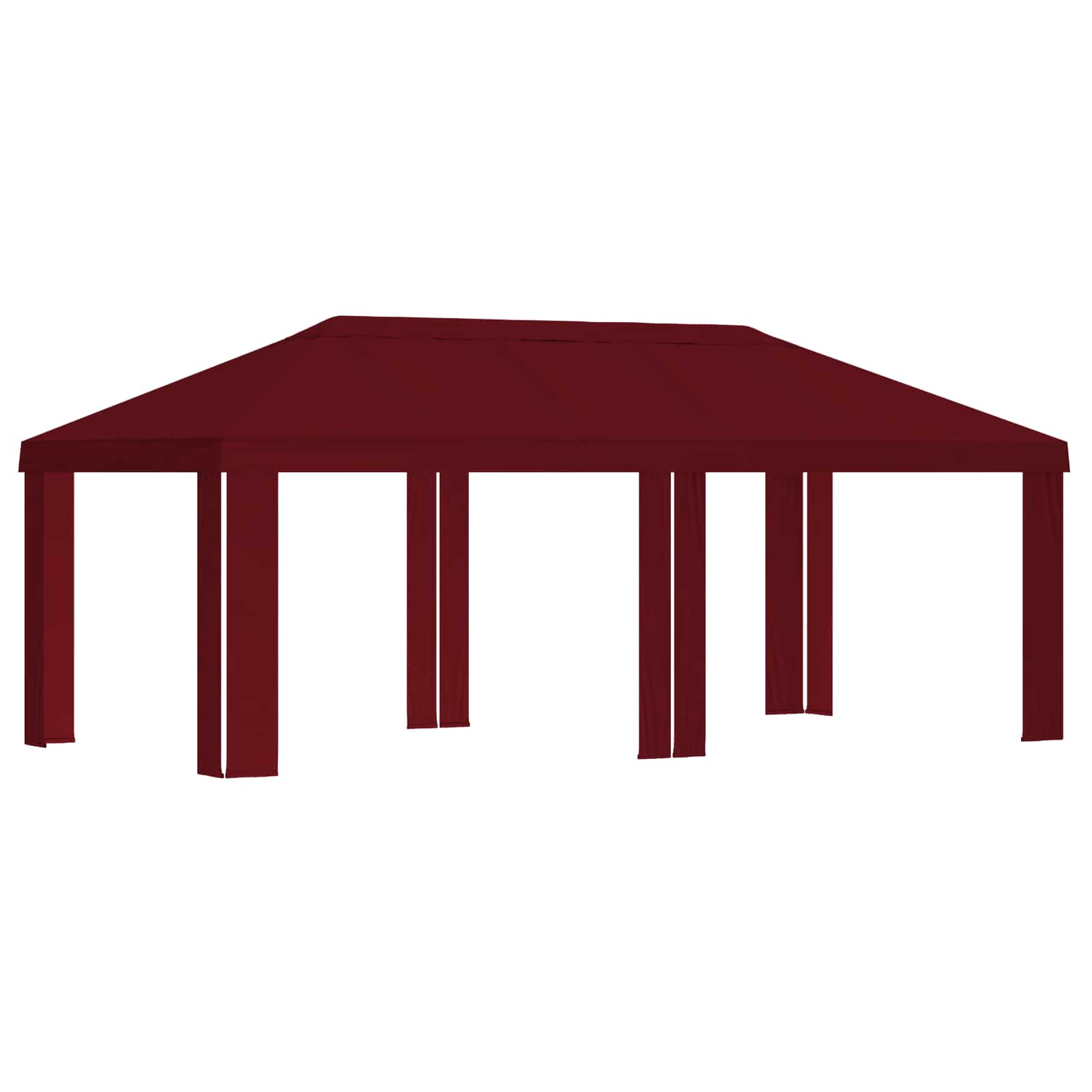 Paviljoenhoes 6 x 3 m Bordeauxrood Polyester 190 gsm – afbeelding 2