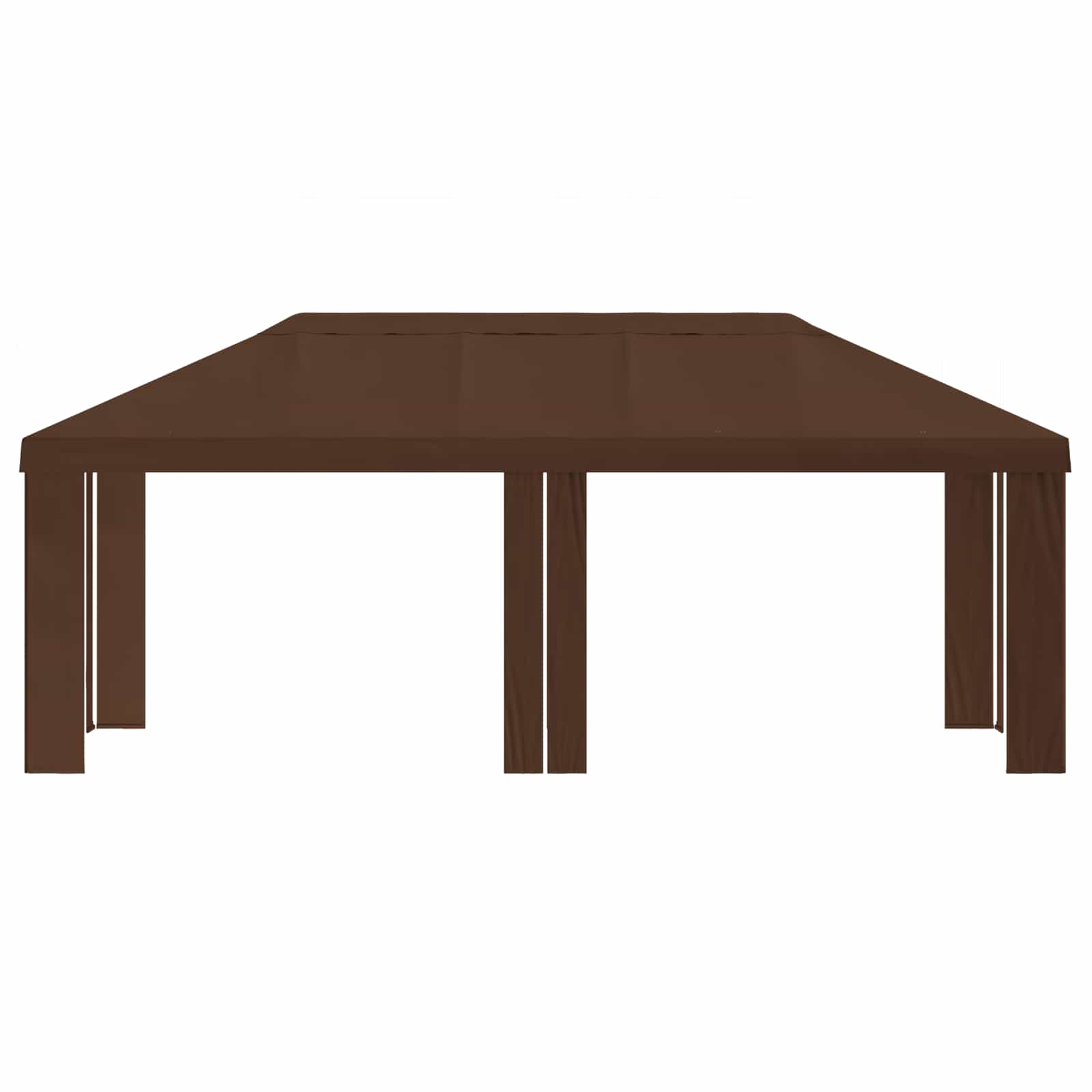 Paviljoenhoes 6 x 3 m Bruin Polyester 190 gsm – afbeelding 3