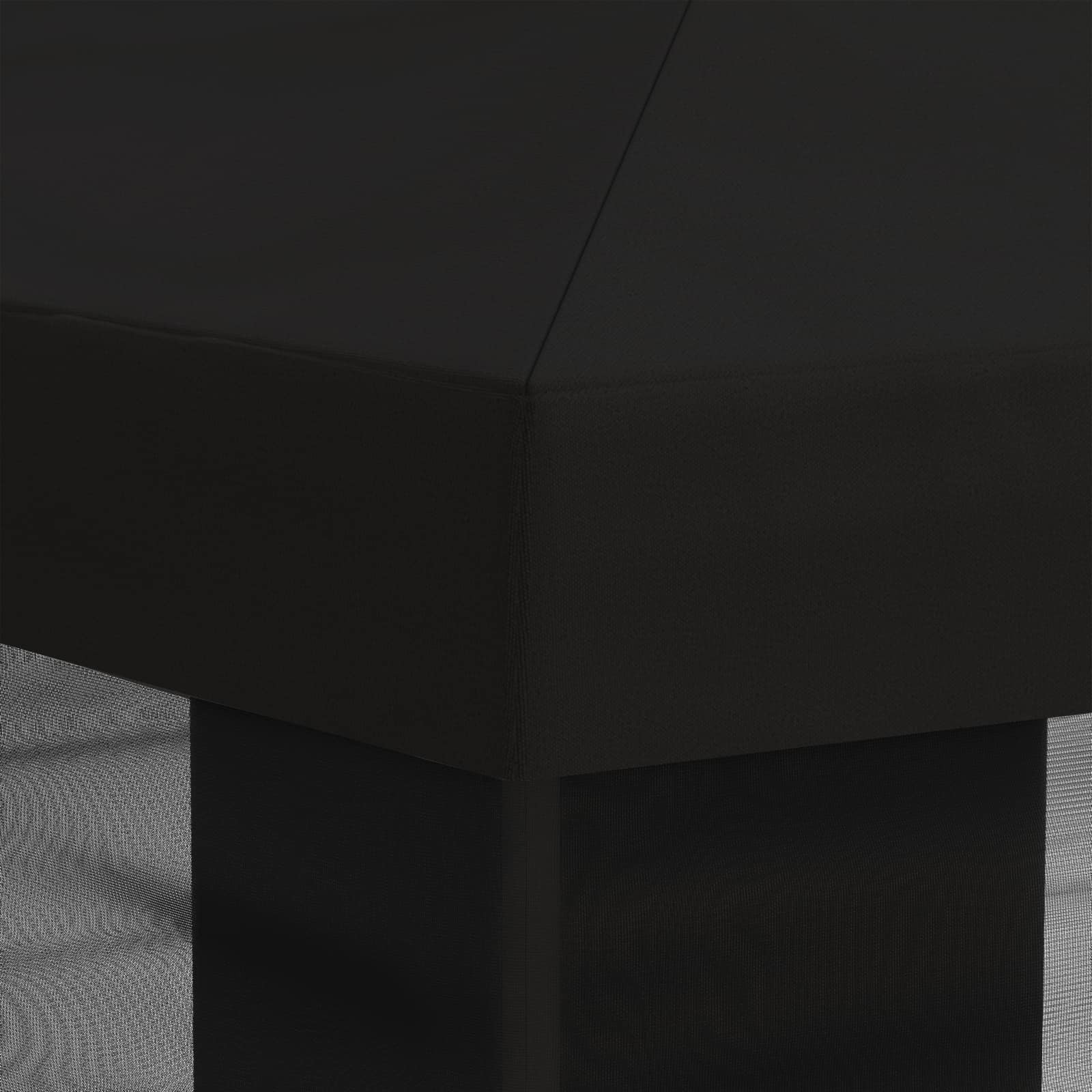 Gazebo Hoes met Zijwanden Zwart 600,5 x 300,5 cm Polyester – afbeelding 7
