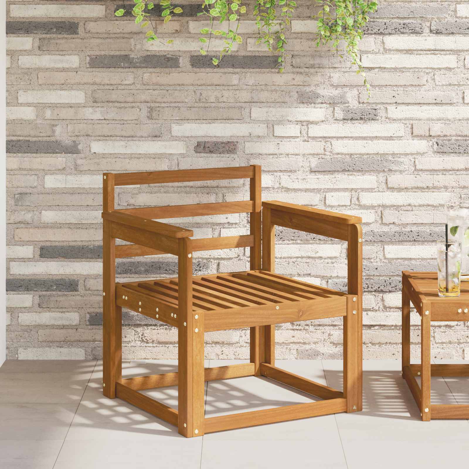 Armleuningen 2 pcs Bruin 59 x 6 x 61 cm Bewerkt hout