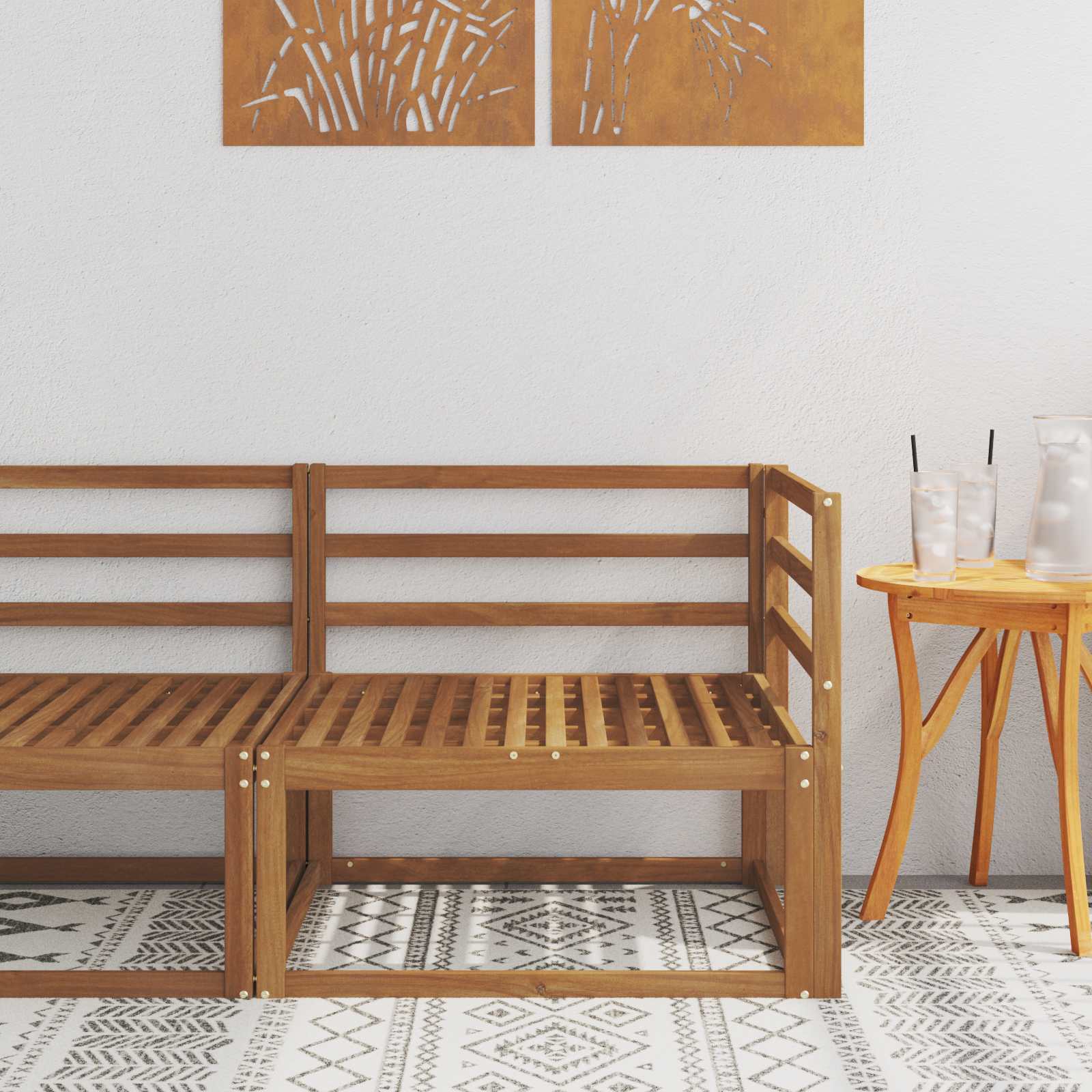 Buiten Hoek Sofa Naturel 83 x 83 x 73 cm