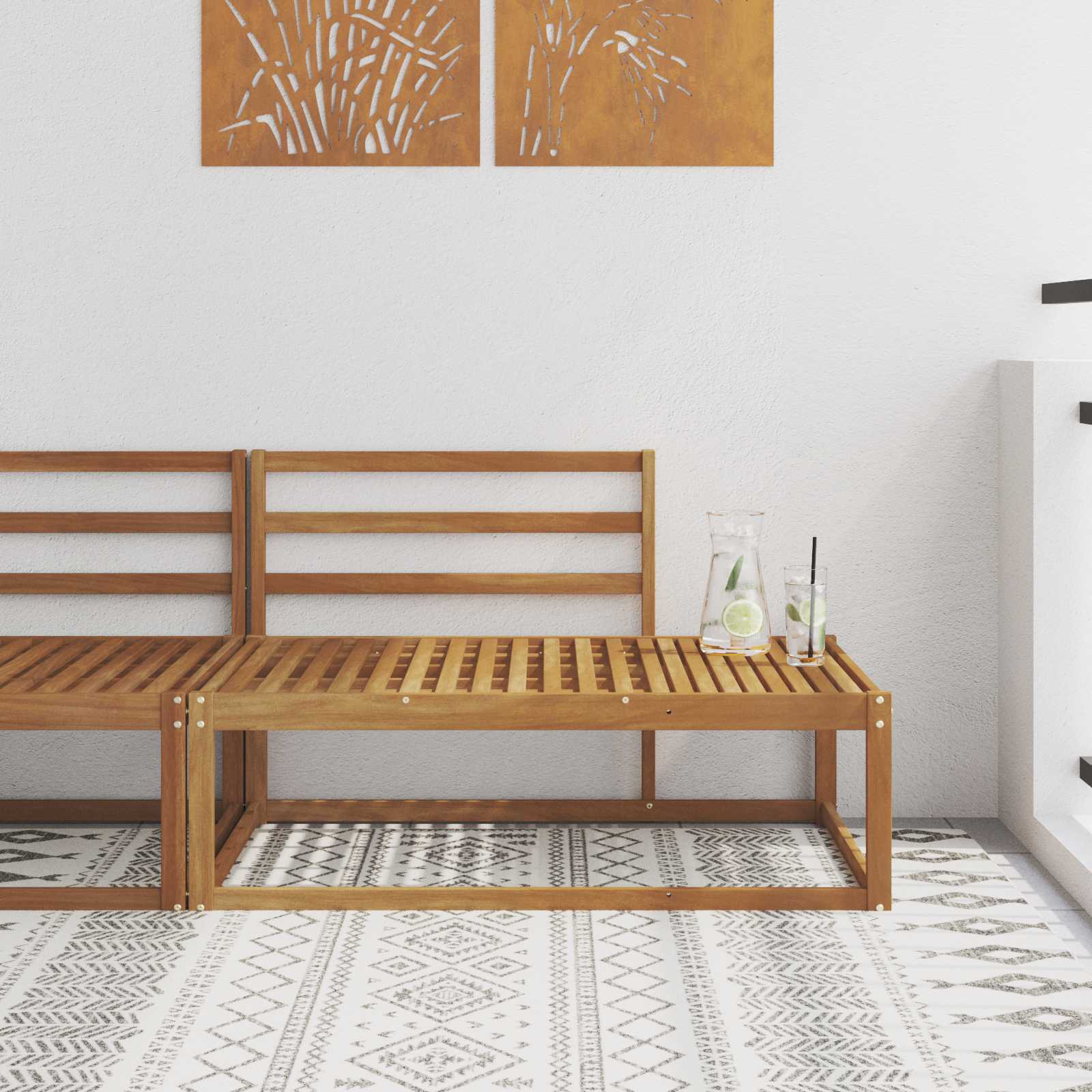 Buiten Eindbank Naturel 115 x 83 x 73 cm – afbeelding 1