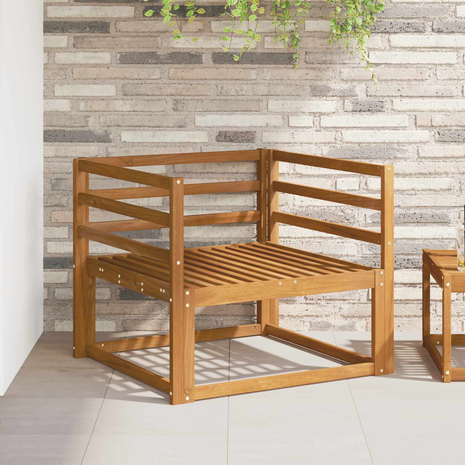 Armleuning 2 pcs Naturel 79 x 4 x 73 cm Massief Acaciahout