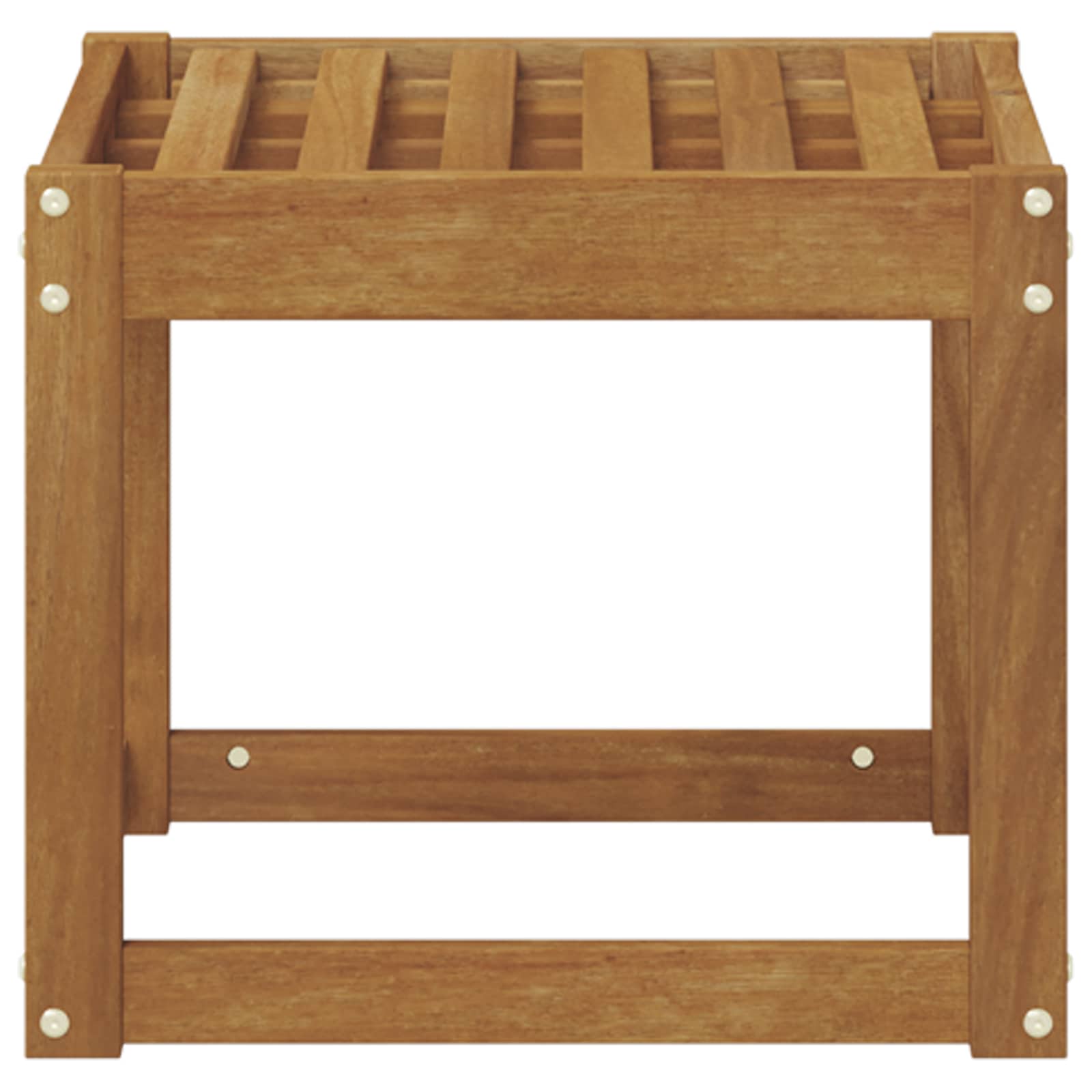 Stoelbank Naturel 43 x 43 x 37 cm Massief Acaciahout – afbeelding 4