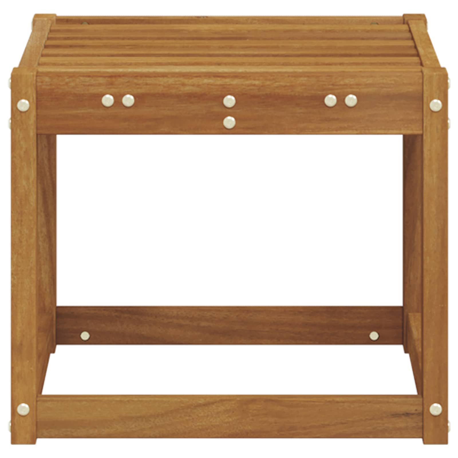 Stoelbank Naturel 43 x 43 x 37 cm Massief Acaciahout – afbeelding 5