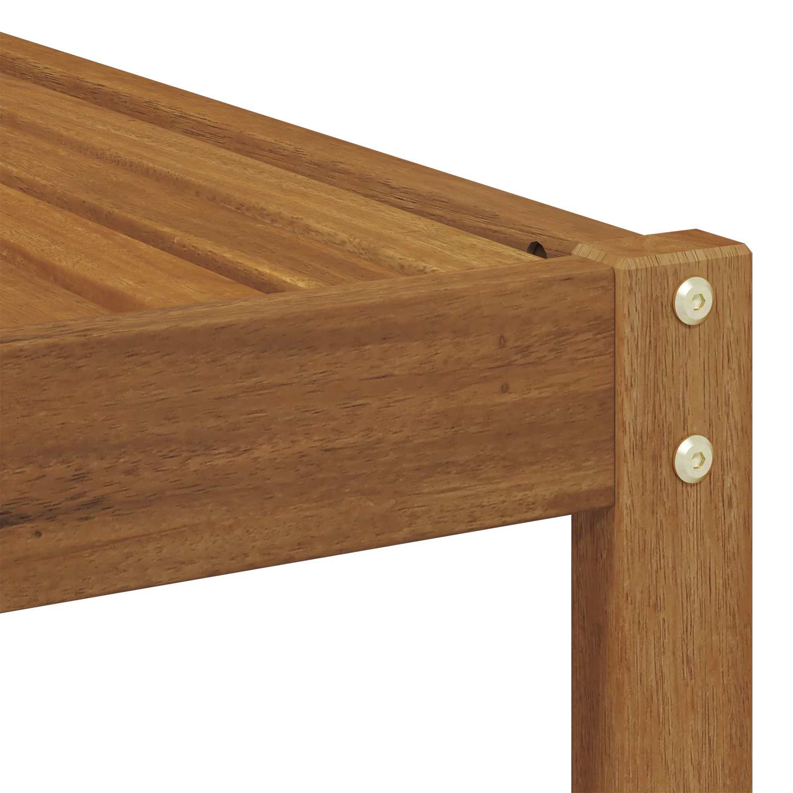 Stoelbank Naturel 43 x 43 x 37 cm Massief Acaciahout – afbeelding 7