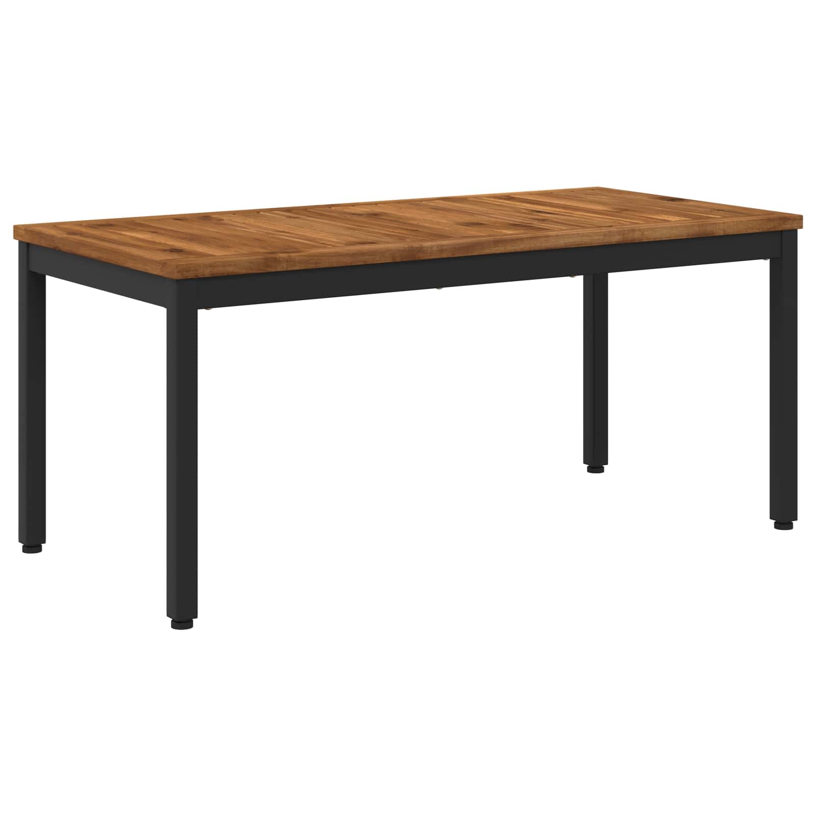 Salontafel Naturel en Zwart 50 x 100,5 x 45 cm