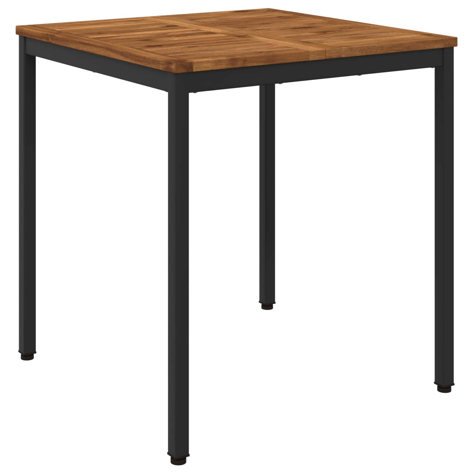 Tuindiner tafel Naturel en Zwart 70 x 68,5 x 75 cm