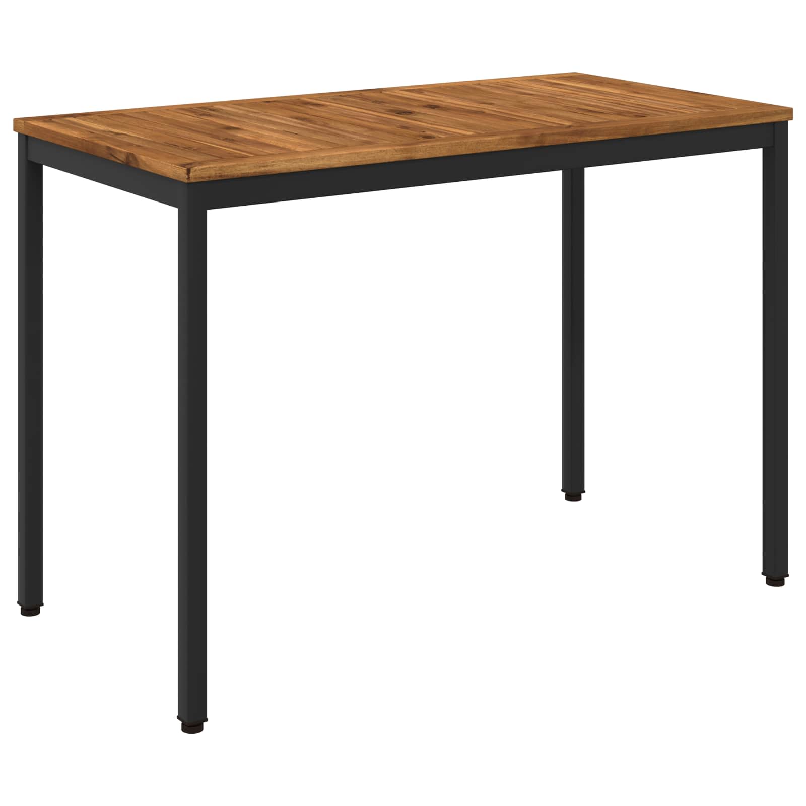 Tuindiner tafel Naturel en Zwart 108,5 x 55 x 75 cm