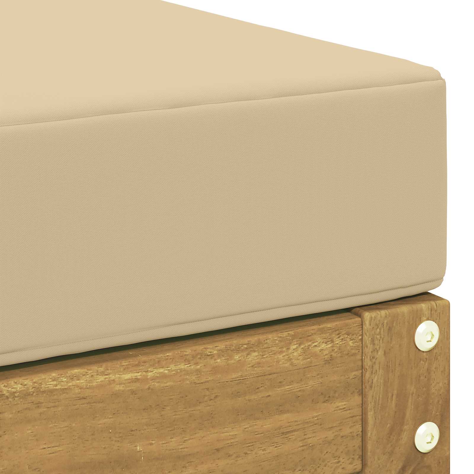 Outdoor Hocker Massief Acaciahout Wit – afbeelding 5