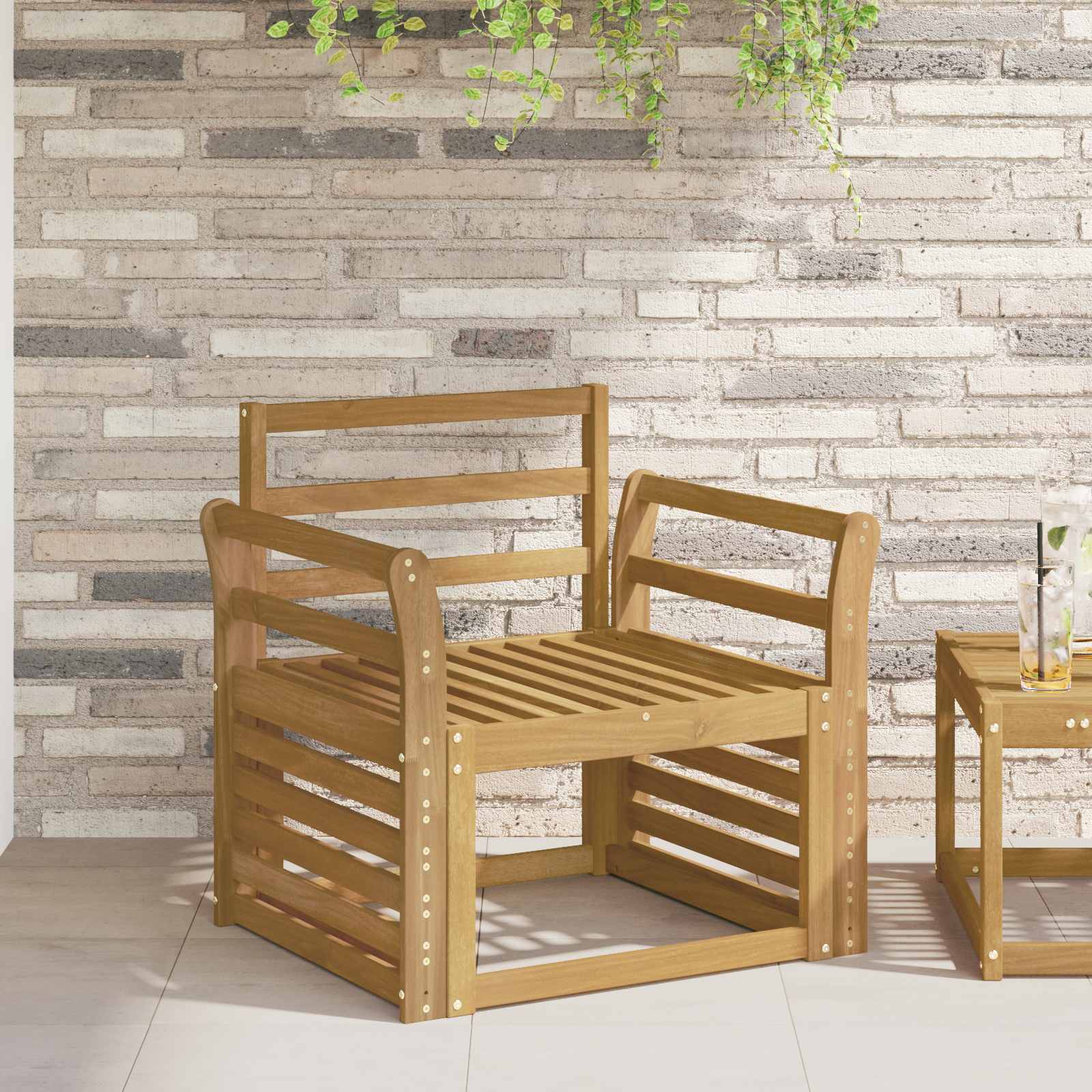 Armleuningen Module 2 pcs Wit 58,5 x 8 x 60 cm