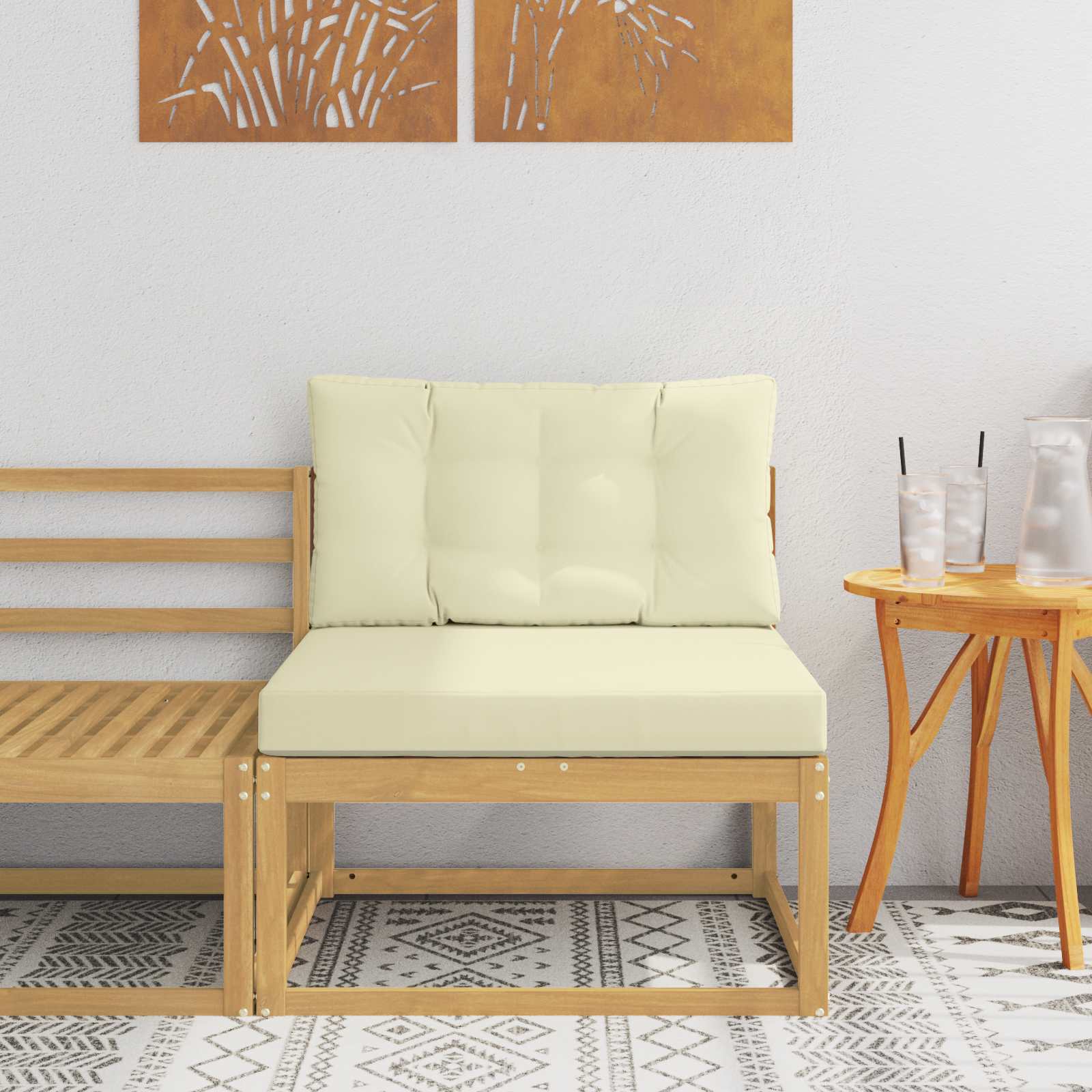 Buiten Midden Sofa Polyester Wit – afbeelding 1