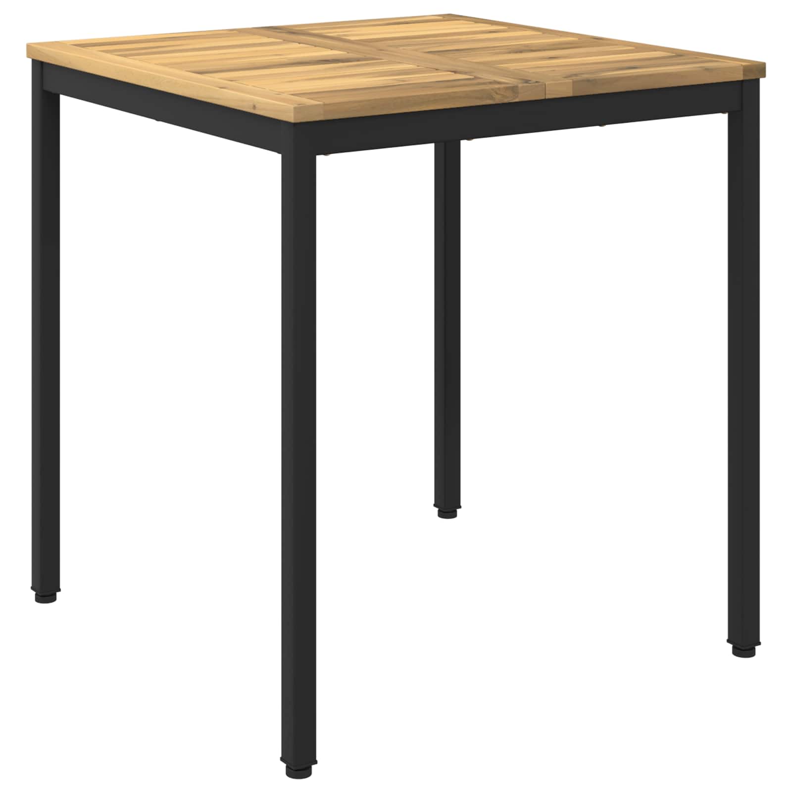 Tuindiner tafel Wit en zwart 70 x 68,5 x 75 cm