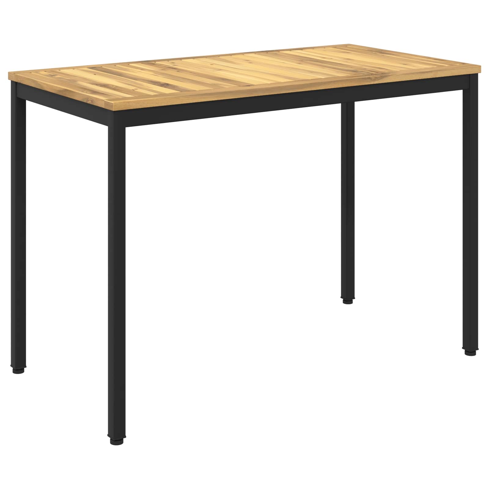 Tuindiner tafel Wit en zwart 108,5 x 55 x 75 cm