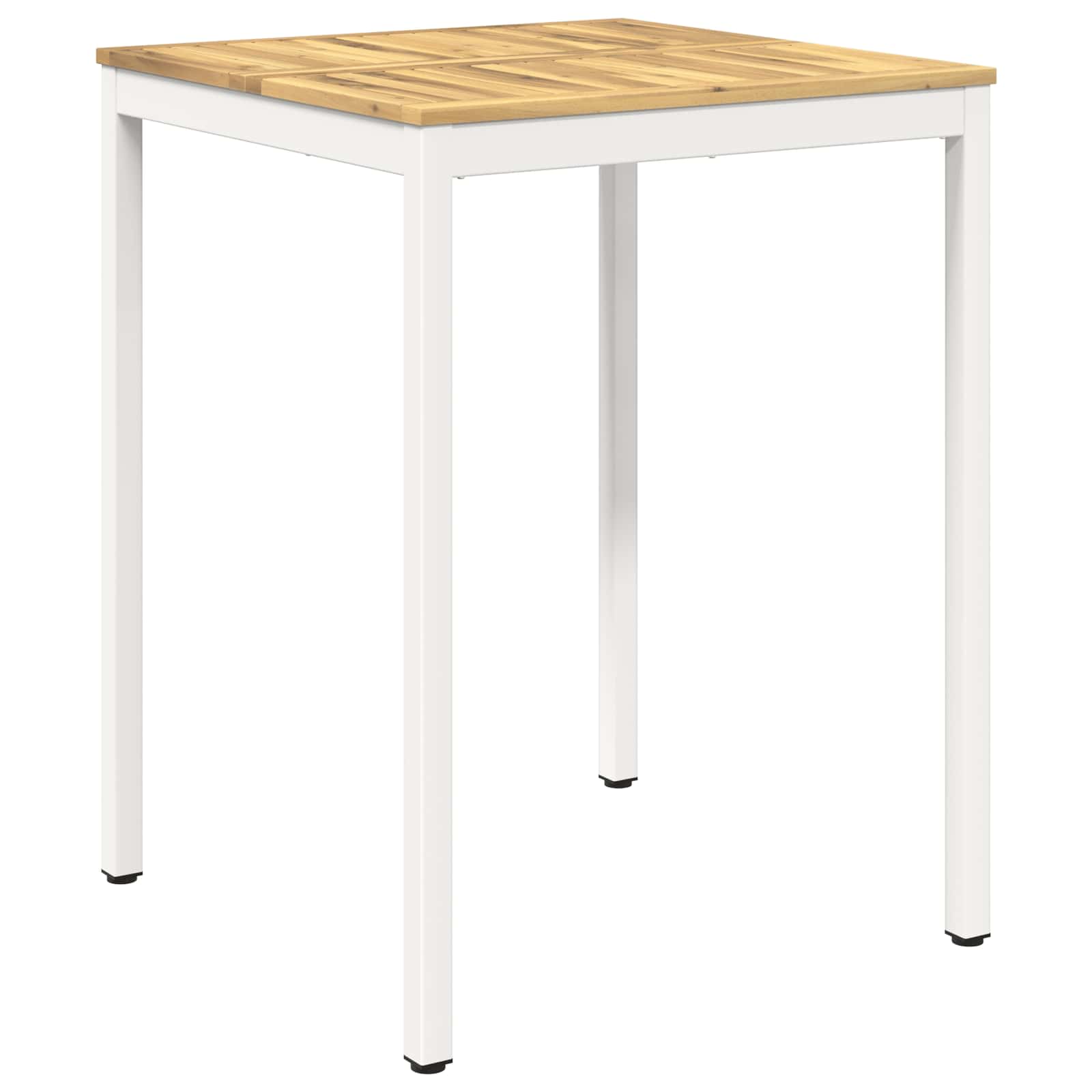 Tuinbar Tafel Wit 80 x 80,5 x 105 cm Massief Acaciahout