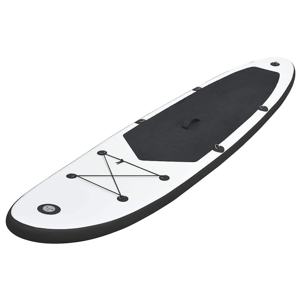 Stand Up Paddleboardset opblaasbaar zwart en wit – afbeelding 2