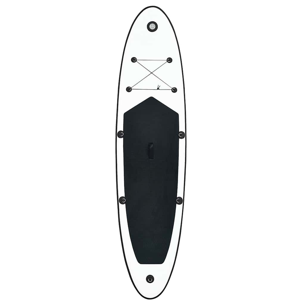 Stand Up Paddleboardset opblaasbaar zwart en wit – afbeelding 3