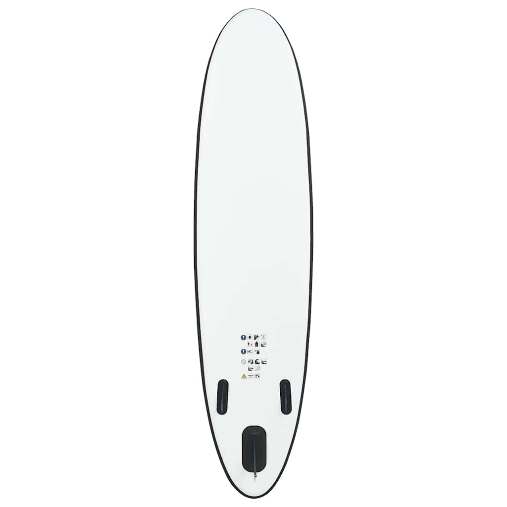 Stand Up Paddleboardset opblaasbaar zwart en wit – afbeelding 4