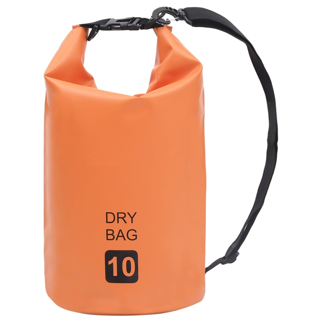 Drybag 10 L PVC oranje – afbeelding 1
