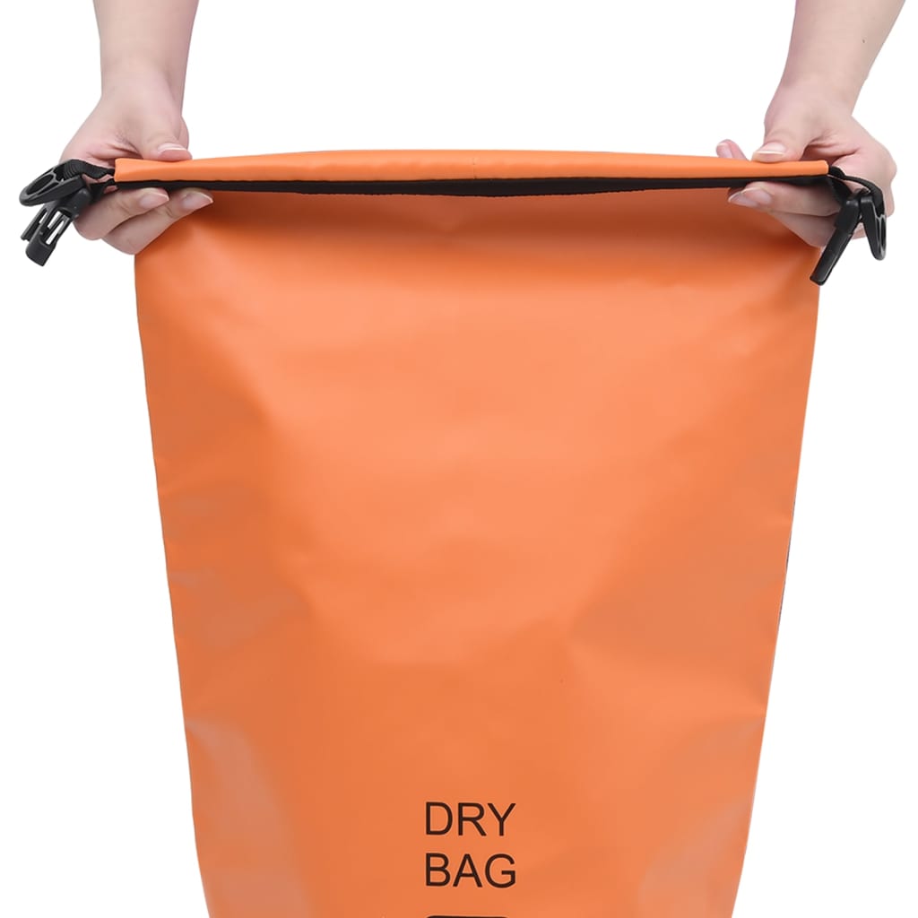 Drybag 10 L PVC oranje – afbeelding 2