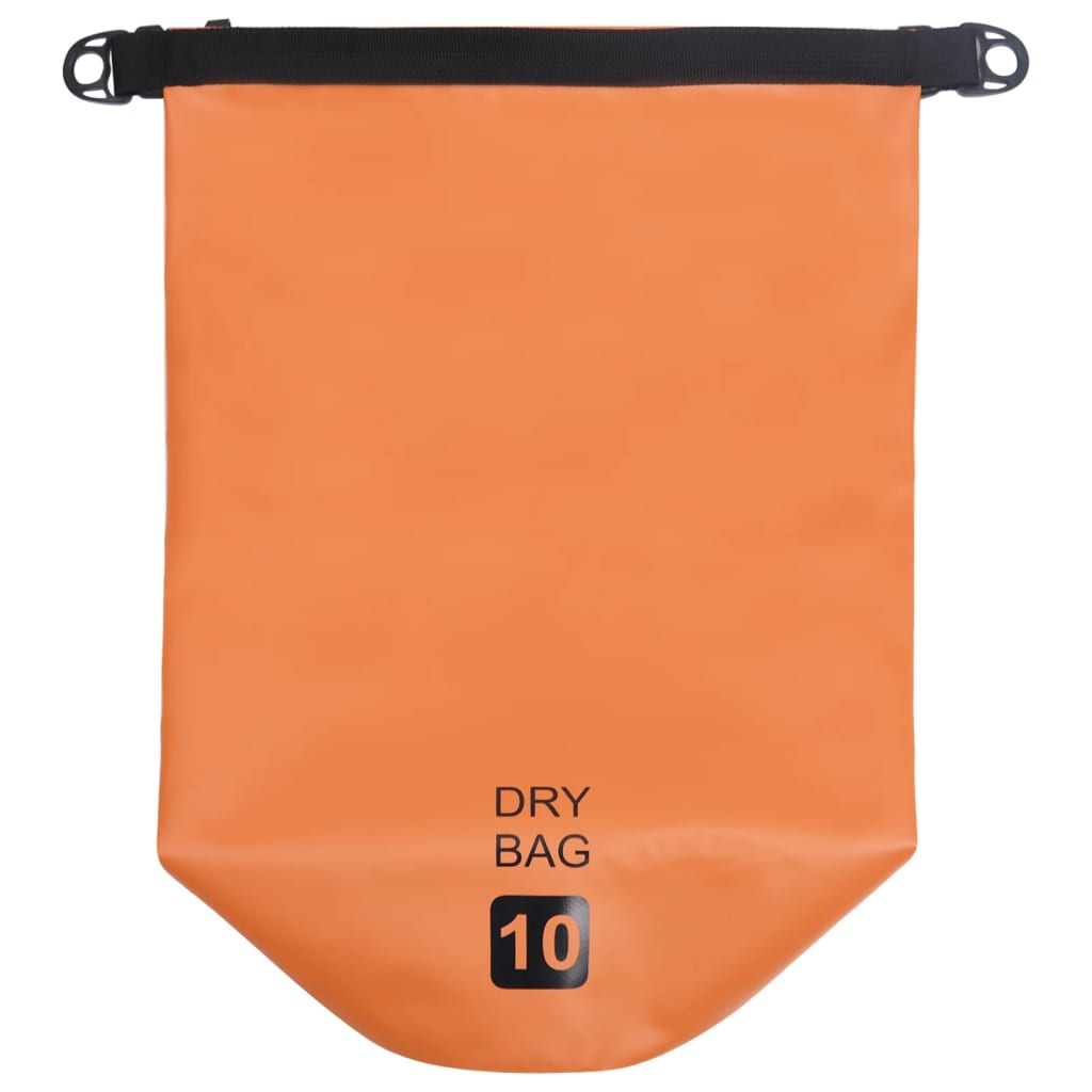 Drybag 10 L PVC oranje – afbeelding 3