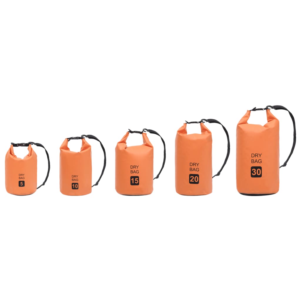 Drybag 10 L PVC oranje – afbeelding 8