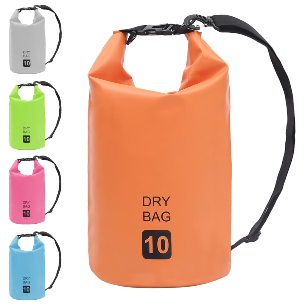 Drybag 10 L PVC oranje – afbeelding 9