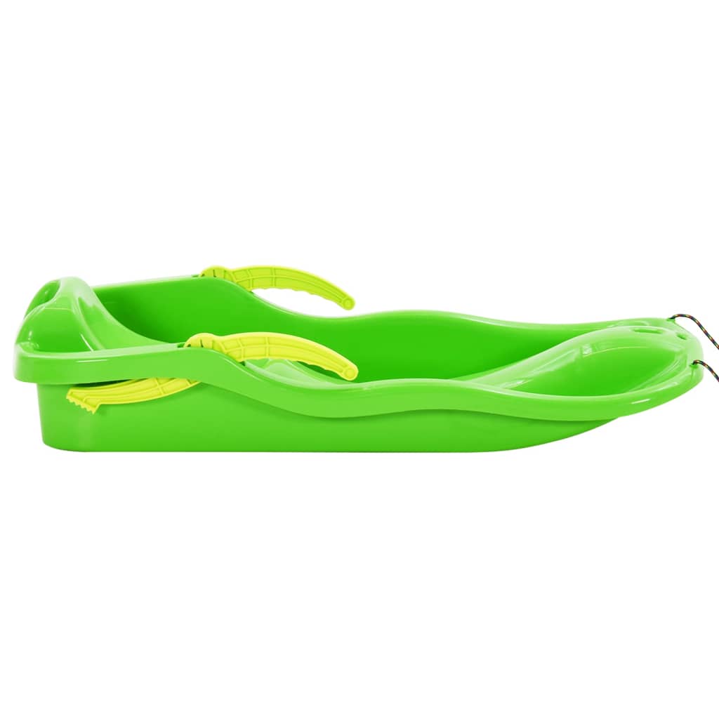 Slee met remmen 87x40x18 cm polypropeen groen – afbeelding 3