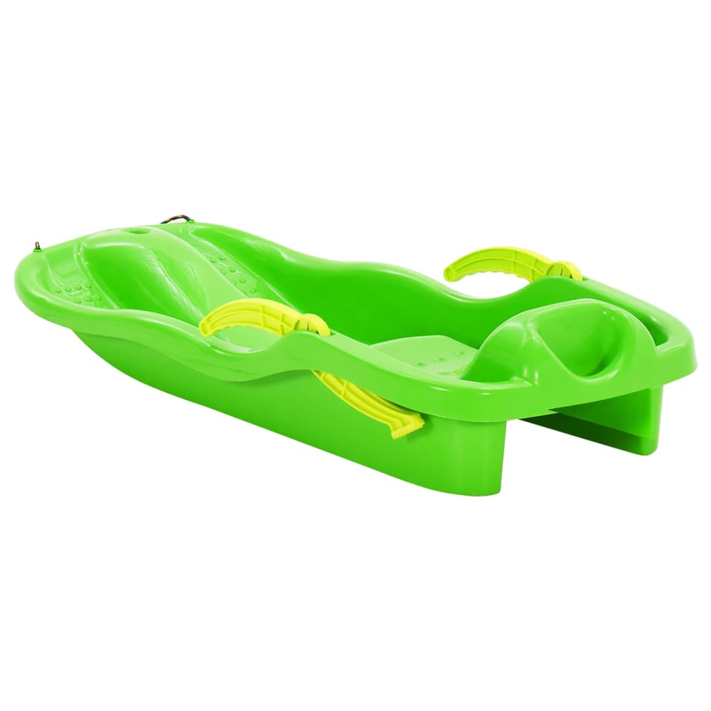 Slee met remmen 87x40x18 cm polypropeen groen – afbeelding 4