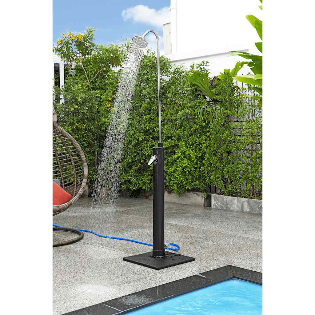 Buitendouche Solar Flow 8 L zwart