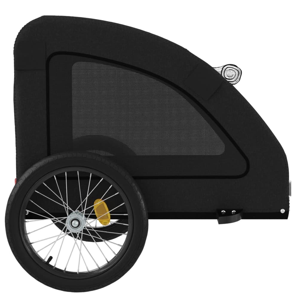 Hondenfietstrailer oxford stof en ijzer zwart – afbeelding 7