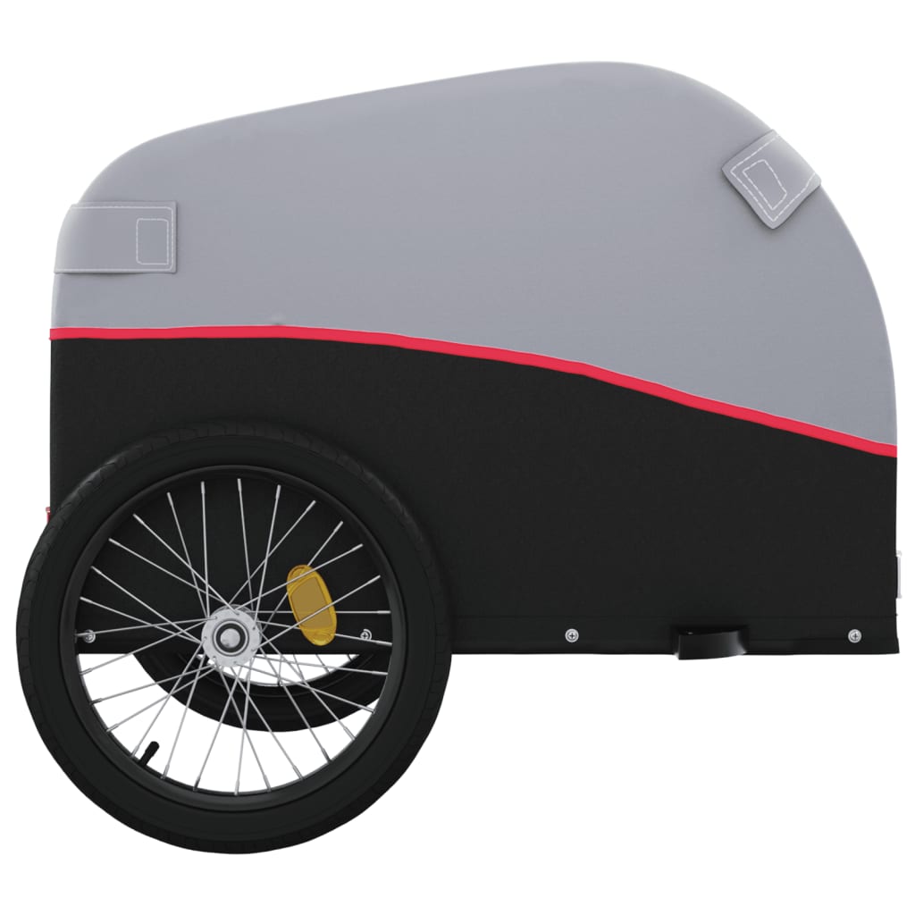 Fietstrailer 30 kg ijzer zwart en rood – afbeelding 7
