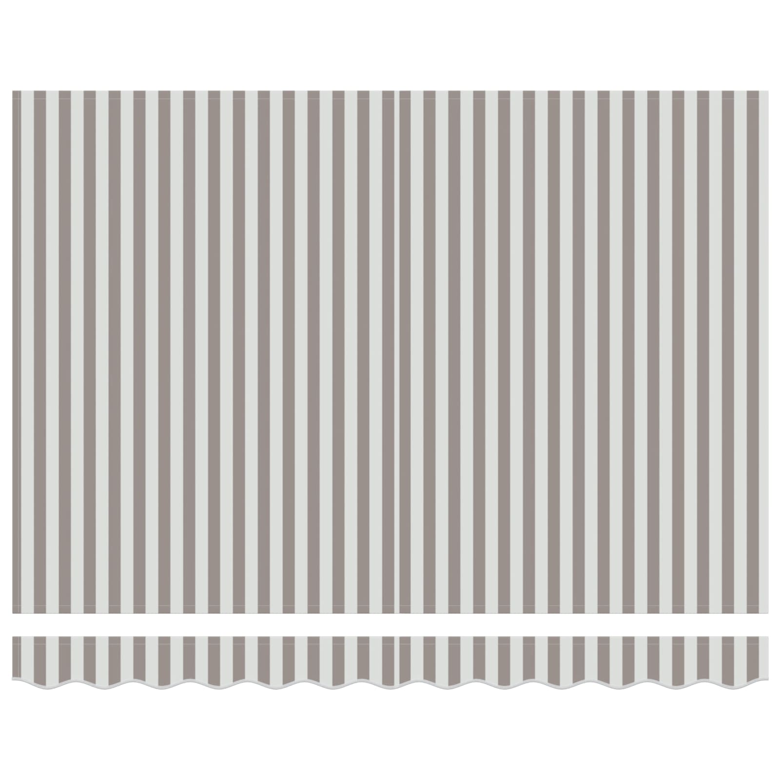 Vervangingsdoek voor zonnescherm Lichtgrijs en wit. 4,5 × 3,5 m – afbeelding 4