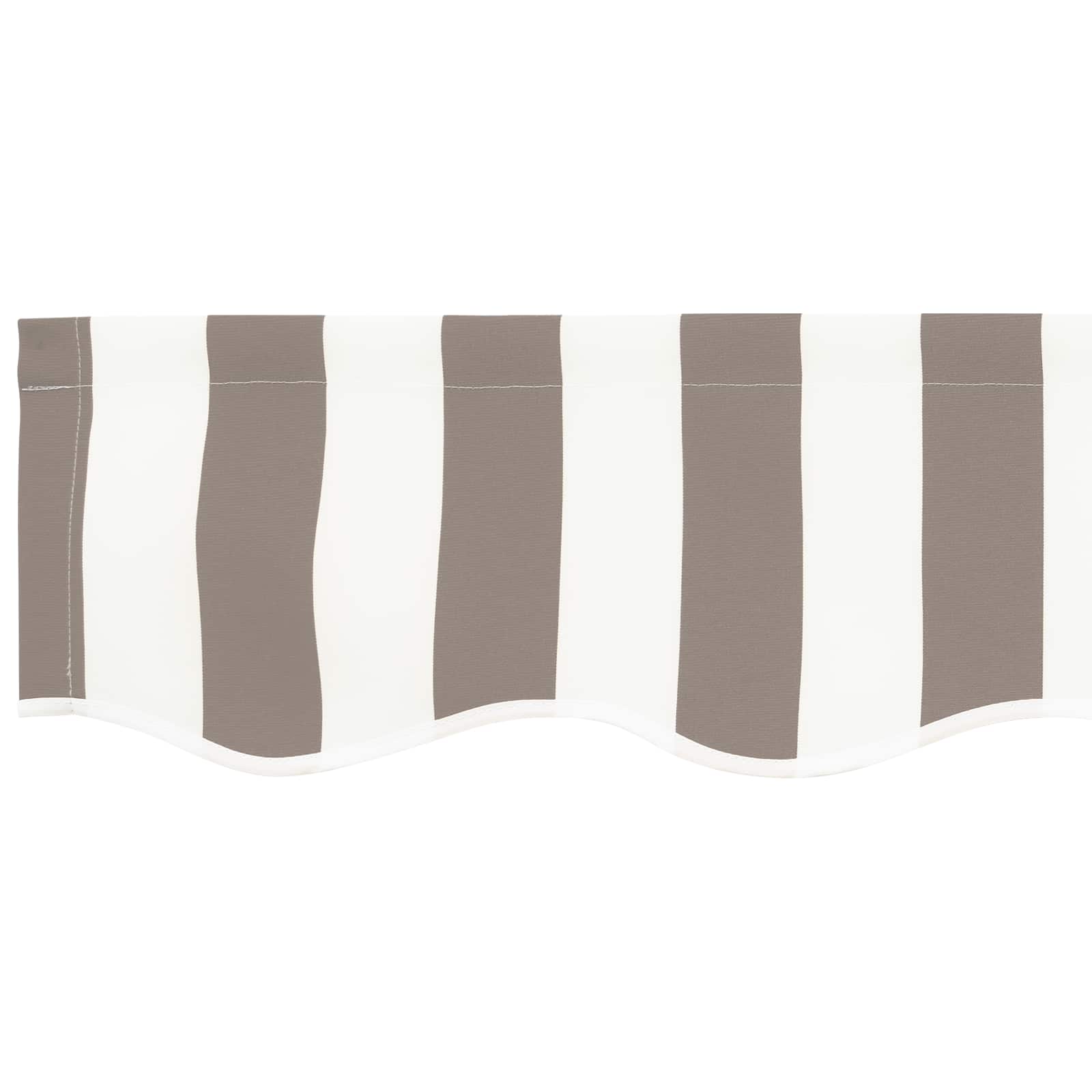 Vervangingsdoek voor zonnescherm Lichtgrijs en wit. 4,5 × 3,5 m – afbeelding 5